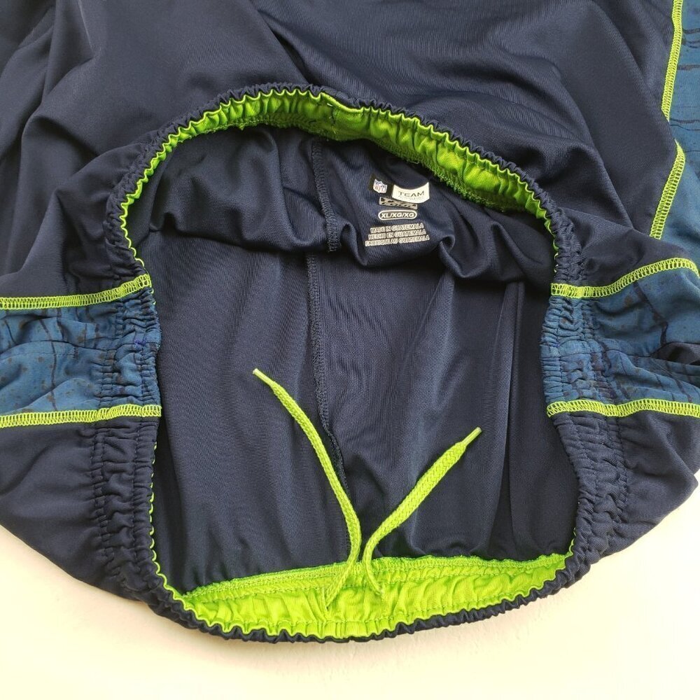 Seattle Seahawks Mesh Short  Mens XL Blue NFL Team Apparel Football TX3 Cool - Picture 10 of 12